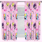 Official My Little Pony Equestria 66" x 54" Pencil Pleat Character Curtains