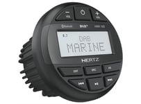 Hertz HMR10D Marine DAB+ radio m/BT 100% vanntett front IP66