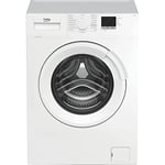 Beko WTL74051W Washing Machine | 7 kg Capacity 1400 rpm Spin Speed | D Rated Energy Class| White Colour, 28 Minute Quick Wash Technology | RecycledTub