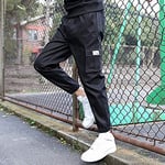 ZWH 2020 new casual pants pantyhose wild fashion teen outdoor sports harem pants trousers explosion models (Color : Black, Size : 4XL)