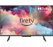 AMAZON Omni QLED Series Fire TV QL43F601U  Smart 4K Ultra HD HDR TV with Amazon Alexa, Silver/Grey