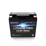 Meritsun 12.8V 20Ah Litiumbatteri, LifePO4 batteri med BMS