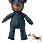 Unbreaka-Bear Mighty Bear - Tuffsäkert tuggleksak för hundar blue
