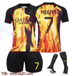23-24 Mbappe 7 Paris Saint-Germain specialutgåva samarbetsmärkt ny säsong senaste vuxna barn tröja fotboll Kids 24(130-140cm)