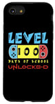Coque pour iPhone SE (2020) / 7 / 8 Level 100 Days Of School Jeux vidéo débloqués pour garçons
