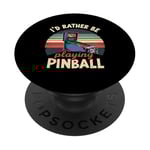Jeu d'arcade vintage Pinball Machines Lover PopSockets PopGrip Adhésif