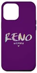 Coque pour iPhone 12 Pro Max Reno Nevada - Logo aquarelle Reno NV