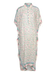 Mollie Printed Rayon Kaftan Designers Beach Wear Blue Malina