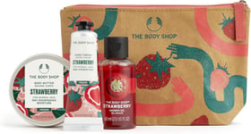 The Body Shop Lather & Juicy Strawberry Gift Bag Gift Set Vegan Body Butter Show