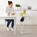 IKEA LANGUR junior-/barnstol med bricka Bredd: 56 cm