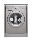 Indesit Iwdc6125S 1200 Spin, 6Kg Wash, 5Kg Dry Washer Dryer - Silver