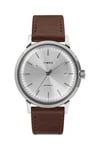 Timex Mens Marlin Automatic Watch | Brown Leather Strap | TW2T22700