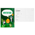 Jungle Animals invitation (DK)