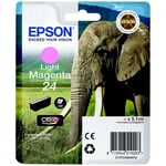 Epson 24 - 5.1 ml - magenta clair - originale - emballage coque avec alarme radioélectrique - cartouche d'encre - pour Expression Photo XP-55, 750, 760, 850, 860, 950, 960; Expression Premium XP-750, 850