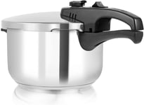 Tower T80245 Stainless Steel Pressure Cooker with Steamer Basket, 3 Litre, Stai