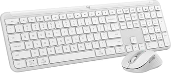 Logitech MK950 Slim Combo tangentbord med mus (vitt)