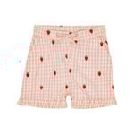 Flöss Dolly Shorts Pink Berry Gingham | Rosa | 122 cm