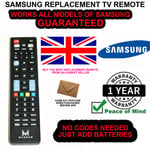 SAMSUNG TV REMOTE REPLACEMENT WORKS ALL SAMSUNG MODELS - 1st CLASS POSTAGE