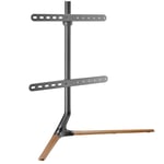 BRATECK 49-70" Stylish Tabletop TV Stand with V-shapped Base. Includes Anti-slip Rubber Pads. Weight Capacity Up to 40Kgs. Easy Snap Lock Assembly. Bulit-in Cable STOCK CLEARANCE SALE (p/n: FS34-46F-02.BLK)