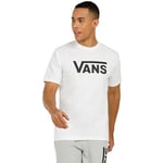 Vans Men's Classic Vans Drop V T-Shirt, White-black, XXL
