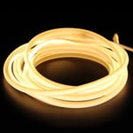 5 m. vattentät Neon COB LED strip - 230V, IP67, 288 LED, 11,5W/m, kan klippas var 10cm - Kulör : Varm