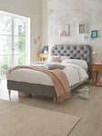 Very Home Easton Small Double Bed with Mattress Option (Buy and SAVE!) - FSC&reg; Certified - Bed Frame With Standard Mattress, Grey