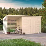 Palmako Förråd Leif 4,5 + 2,9 M² Shingel, Obehandlad