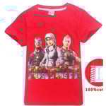 Fortnite T-Shirt för Barn Red 140 (Modell 8393)