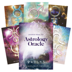 ASTROLOGY ORACLE CARDS DECK AND GUIDEBOOK BLUE ANGEL MESSAGES FROM THE STARS NEW