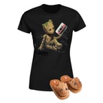 Marvel Guardians Of The Galaxy Groot T-Shirt & Slippers Bundle - L/XL Slippers - Homme - L