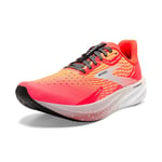 BROOKS Women's Hyperion Max Sneaker, Fiery Coral Orange Pop Blue, 6.5 UK