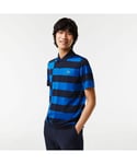 Lacoste Mens Tennis Colourblock Short Sleeve Polo Shirt in Multi colour - Multicolour - Size X-Small