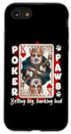 Coque pour iPhone SE (2020) / 7 / 8 Poker Paws King of Hearts Welsh Corgi propriétaire