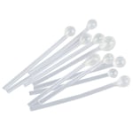 100 Pcs Clear Plastic Sticks  Studs Earrings X9M75500