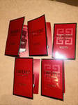 5x Givenchy L'Interdit Rouge EDP Ladies Eau De Parfum (5x 1ml Sample) Travel Siz