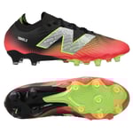 New Balance Tekela V4 Pro Low FG Flash Point - Svart/Röd/Silver - Gräs (FG), storlek 44½