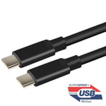 USB IF-sertifisert 1m USB3.2 Gen2 SuperSpeed ​​​​USB 10Gbps USB-C til C-kabel med strømforsyning 100W, 4K60Hz video og Emarker