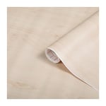 d-c-fix papier adhésif pour meuble effet bois bouleau - film autocollant décoratif rouleau vinyle - pour cuisine, porte, table - décoration revêtement peint stickers collant - 67,5 cm x 2 m