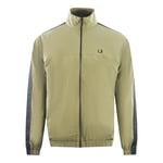 Tonal Taped Military Green Track Jacket