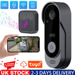 Smart WiFi Doorbell Video Camera Wireless Security Two-way Intercom Door Bell UK