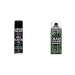 Muc-Off E-Bike All-Weather Chain Lube, 250 Millilitres - Premium Electric Bike Chain Lubricant Spray & MUC950 Chain Cleaner, 400 Millilitres - Water-Soluble, Biodegradable Bike Chain Cleaner Spray