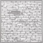 Stensil, murstein, str. 30,5x30,5 cm, tykkelse 0,31 mm, 1 ark