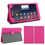 Housse Lenovo Tab 2 A7-10 (ou A7-10F) 7 pouces Cuir Style rose avec Stand - Etui coque de protection tablette Lenovo Tab 2 A7-10 - accessoires pochette XEPTIO