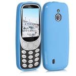 kwmobile TPU Case Compatible with Nokia 3310 3G 2017 / 4G 2018 - Case Soft Slim Smooth Flexible Protective Phone Cover - Light Blue Matte