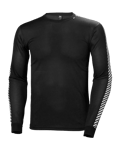 HH Lifa Stripe Crew M Black (S)