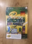 CRAYOLA 20 X SUPERTIPS WASHABLE MARKERS & 12 X SILLY SCENTS PENS