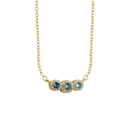 Bottega Boccadamo Necklace Three stones Guld