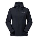 Berghaus Women's Arnaby Hooded Waterproof Jacket | Lightweight | Stretch, Black/Black, 20