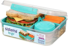 Sistema Bento Box TO GO | Lunch Box with Yoghurt/Fruit Pot | 1.65 L | BPA-Free 
