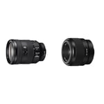 Sony SEL24105G FE 24-105 mm F4 G OSS Standard Zoom Lens & SEL50F18F E Mount Full Frame 50 mm F1.8 Prime Lens